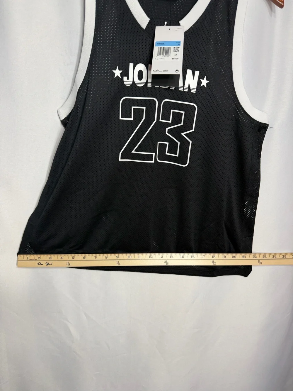 Jordan Black and White 23 Mesh women’s  Basketball Jersey size M